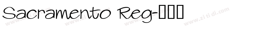 Sacramento Reg字体转换